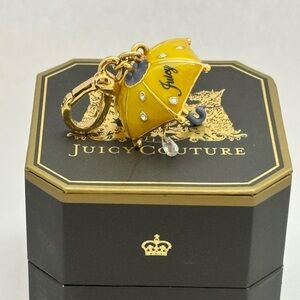 Juicy Couture Gold and Yellow Umbrella charm/pendant. Rare Vintage